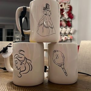 Beauty and the beast (3) mugs by Rae Dunn